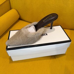 Steve Madden Alexi Brown Faux Fur Women's Mules